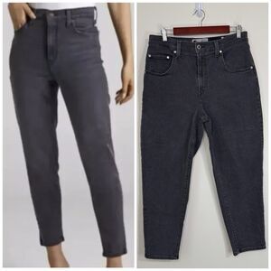 Levi’s Silver Tab Mom Jeans Size 31 Black Charcoal High Rise Ankle